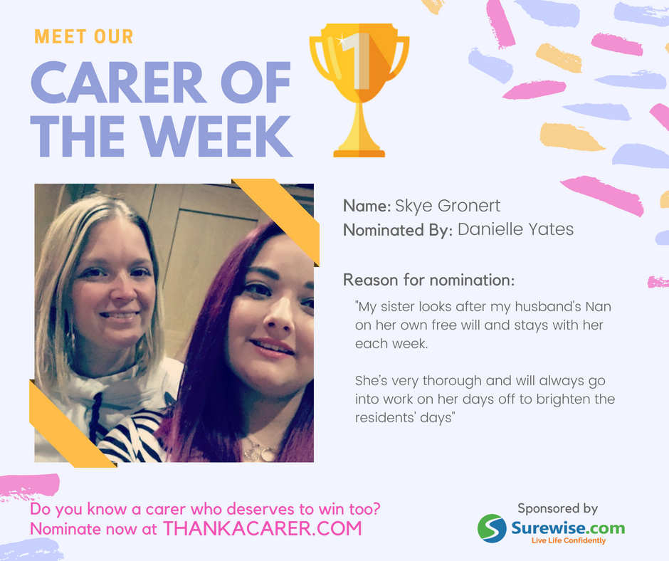 Our Winner's Stories: Thank a Carer